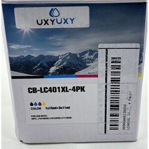 CB-LC404-4PK Ink Black, Blue, Magenta Colors Only.  No Yellow Ink. Read Descript